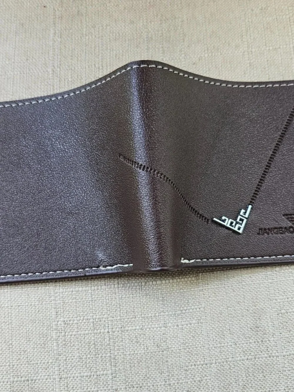 Men Wallet Brown Rubber Faux Leather Bifold Card Holder Waterproof Billfold